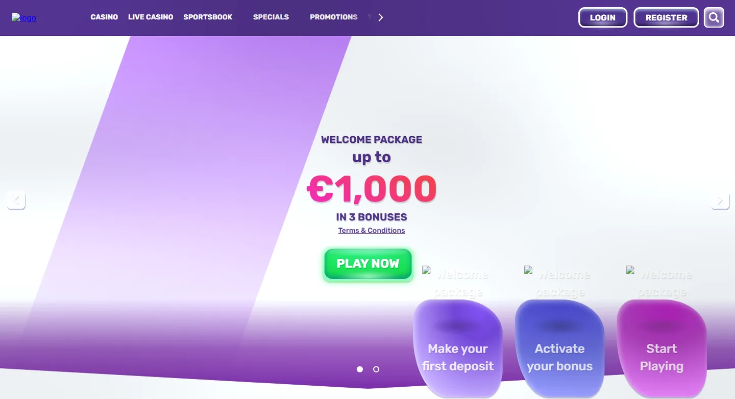 Slots Palace — up to 1 000 € do 1 000 € + 50 darmowych spinów